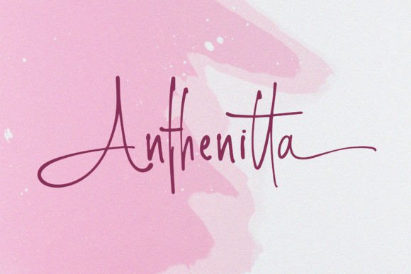 Anthenitta: A Signature Typeface for Modern Brands