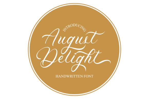 August Delight: A Handwritten Font for Web Design
