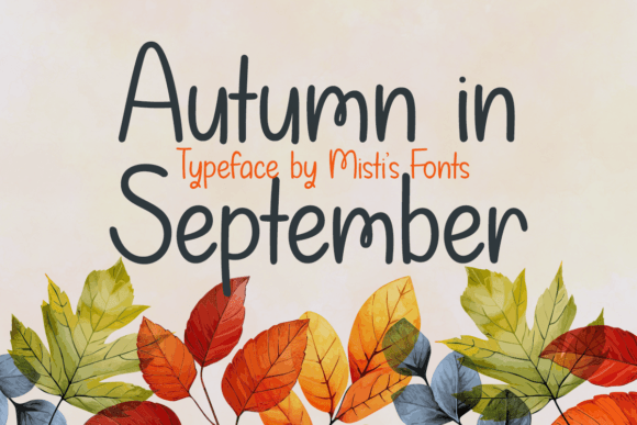 Autumn in September: A Warm Handwritten Font for Editorial Design
