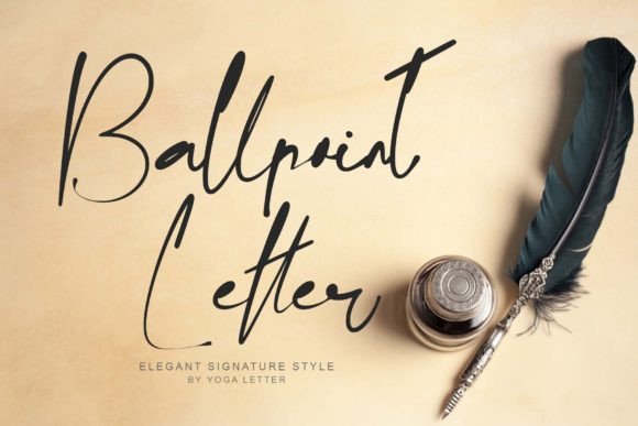 Ballpoint Letter Font for Campaign Design