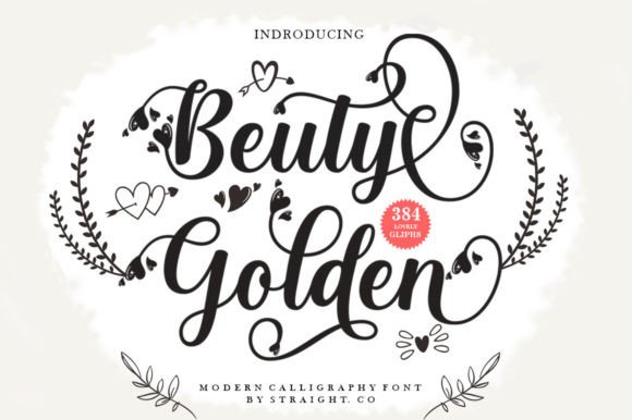 Beuty Golden Font for Elegant Branding