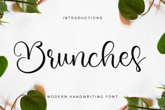 Brunches: A Handwritten Font for Editorial Design