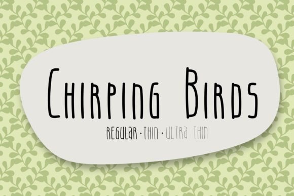 Chirping Birds: A Playful Font for Branding