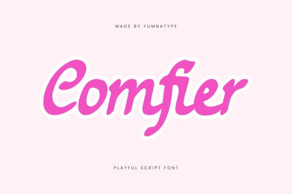 Comfier: A Playful Script Font for Web Design