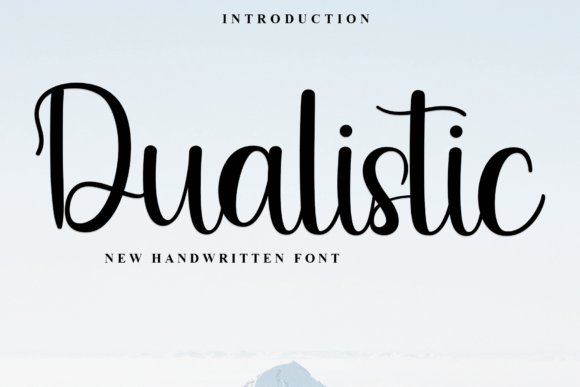 Dualistic Font: A Refined Script for Editorial Design