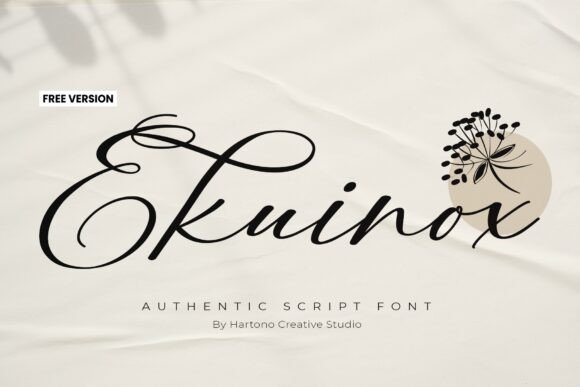 Ekuinox: A Script Font for Editorial Design