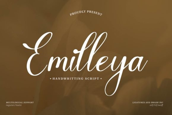 Emilleya: An Elegant Script Font for Editorial Design