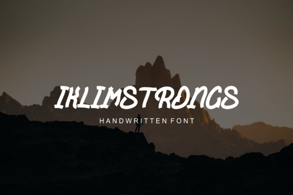 Iklimstrongs: An Elegant Handwritten Font for Makers