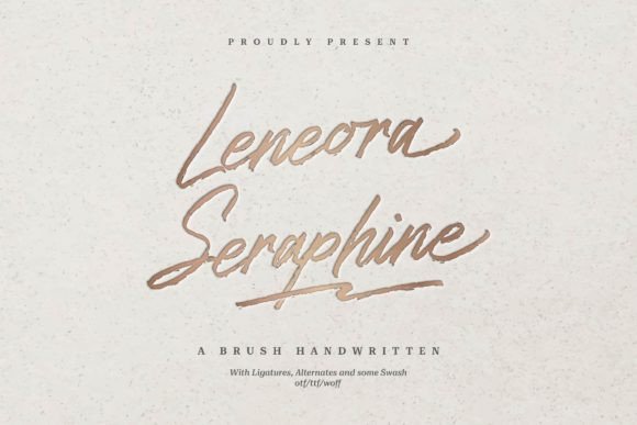 Leneora Seraphine: An Elegant Script Font for Editorial Design