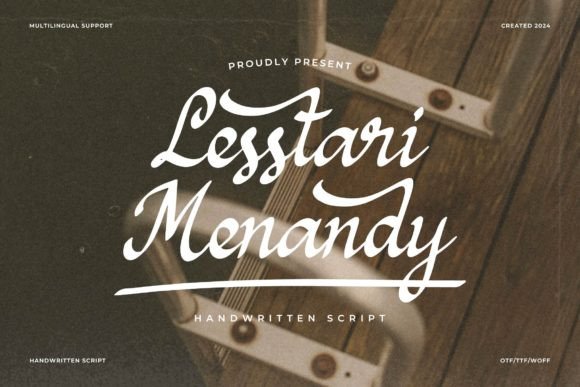 Lesstari Menandy: The Script Font for Marketers