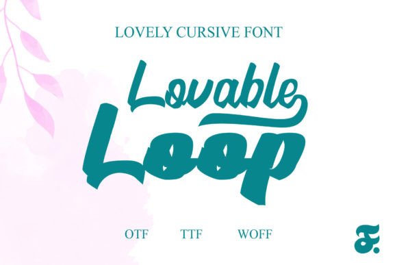 Lovable Loop Typeface for Editorial Design