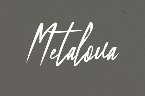 Metalova: A Refined Script Font for Digital Design