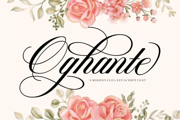 Oghante: A Graceful Script Font for Editorial Design