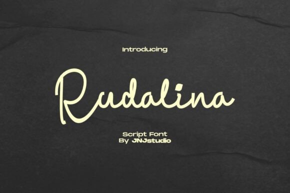 Rudalina Font: Elevating Campaign Visuals with Elegant Script