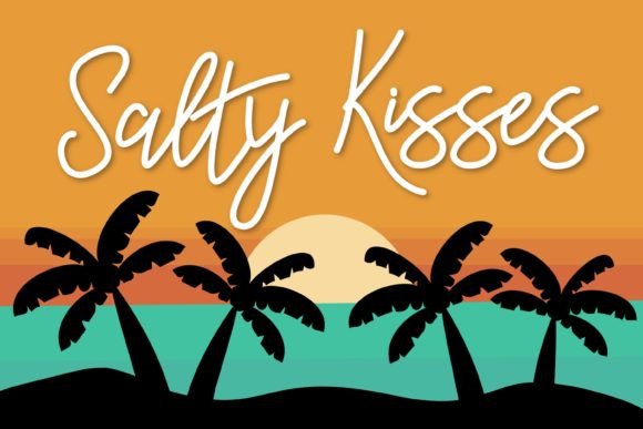Salty Kisses: A Handwritten Font for Editorial Design