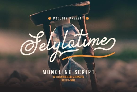 Selylotime: The Elegant Script Font for Crafters