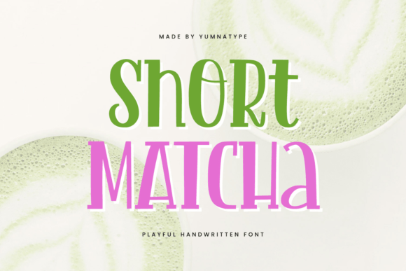 Short Matcha: A Handwritten Font for Editorial Design