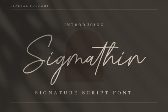 Sigmathin: A Signature Script Font for Web Design