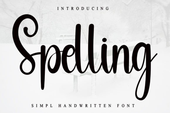 Spelling Font: Elegant Handwritten Type for Makers