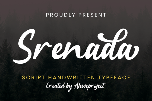 Srenada: A Handwritten Font for Modern Web Design