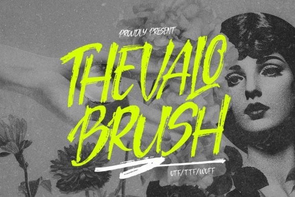 Thevalo Brush: A Handwritten Typeface for Modern Brands