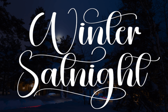 Winter Satnight Font for Makers