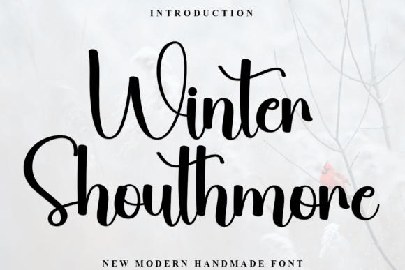 Winter Shouthmore: An Elegant Script Font for Editorial Design