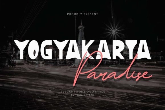 Yogyakarta Paradise Font for Editorial Design